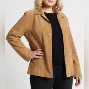 Coldwater Creek Tan Suede Women's Jacket